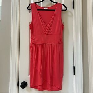 Beach Time Coral Hi-Low Tulip Hem Dress  | Size Small | NWOT